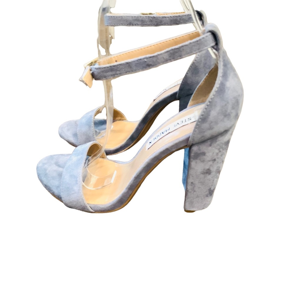 Steve Madden Carrson 6.5 Leather Suede Heels - Picture 4 of 9